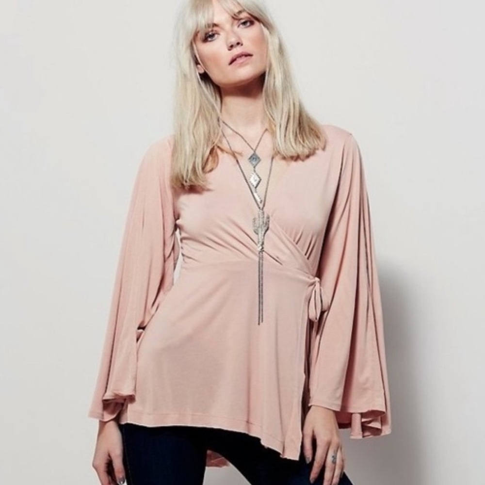 Free People Dynasty Wrap Ballet Mauve Pink